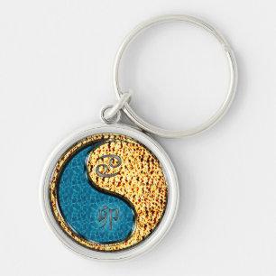 Cancer & Fire Rabbit Key Ring