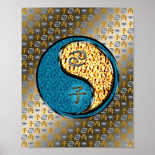 Cancer & Fire Rat Poster
