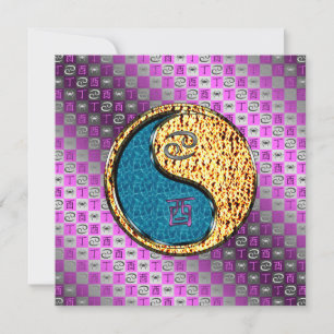 Cancer & Fire Rooster Card