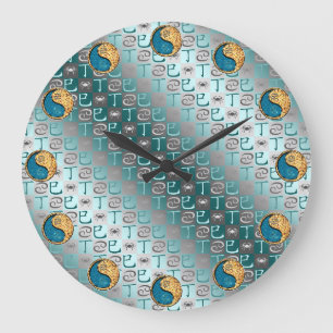 Cancer & Fire Snake Large Clock
