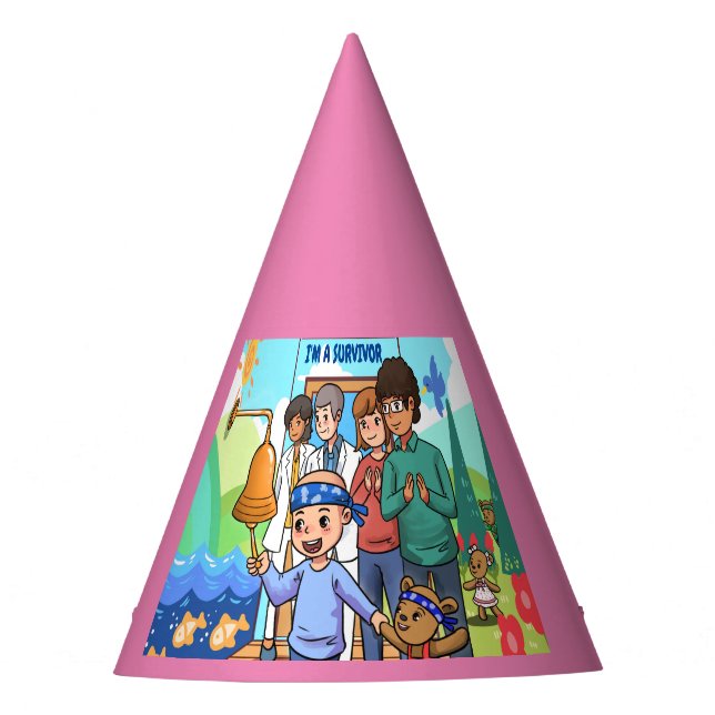 Cancer Free Party Hat (Front)
