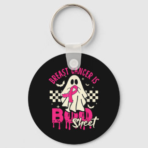 Cancer Ghost Halloween Breast Cancer Awareness  Key Ring