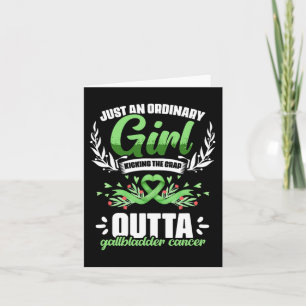 Cancer Girl Bile Duct Cancer Gallbladder Cancer Card