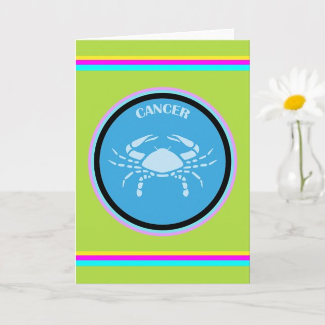 Cancer Greeting Card (Small Plant)