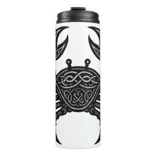 Cancer — Haunted Ink Zodiac Crab Thermal Tumbler