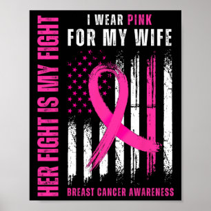 Cancer Her Fights Is My Fights Wear Pink Support W Poster