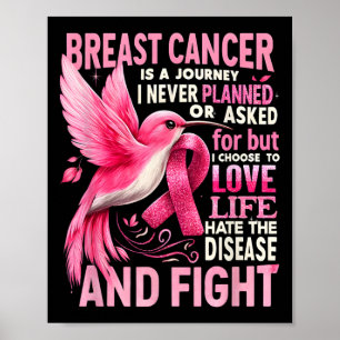 Cancer Is A Journey I Never Planned Breast Cancer  Poster