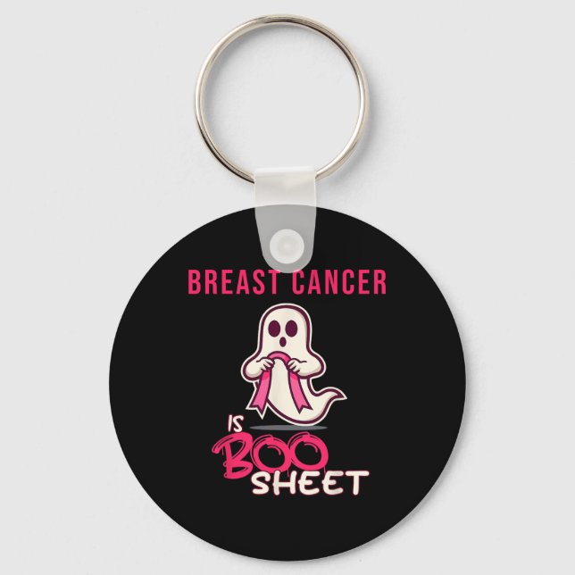 Cancer Is Boo Sheet Awareness Month  Key Ring (Front)