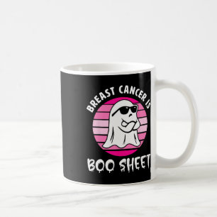 Cancer Is Boo Sheet Halloween Breast Cancer Awaren Coffee Mug