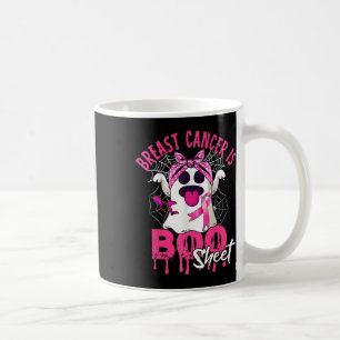 Cancer Is Boo Sheet Halloween Breast Cancer Awaren Coffee Mug