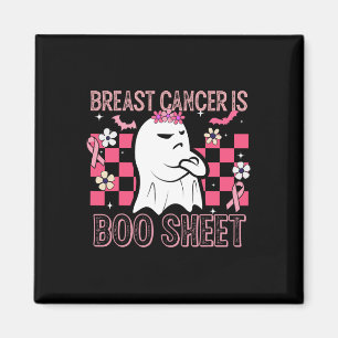 Cancer Is Boo Sheet Halloween Breast Cancer Awaren Magnet