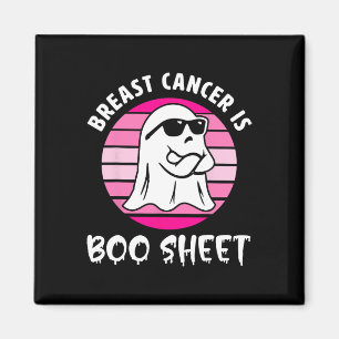 Cancer Is Boo Sheet Halloween Breast Cancer Awaren Magnet