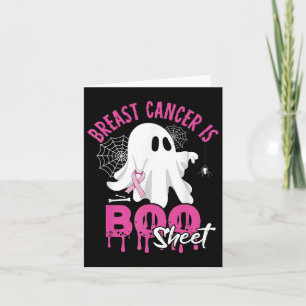 Cancer Is Boo Sheet Spooky Halloween Breast Cancer Card