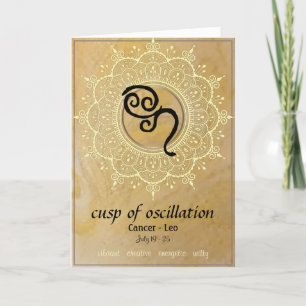 Cancer-Leo Cusp Greeting Card