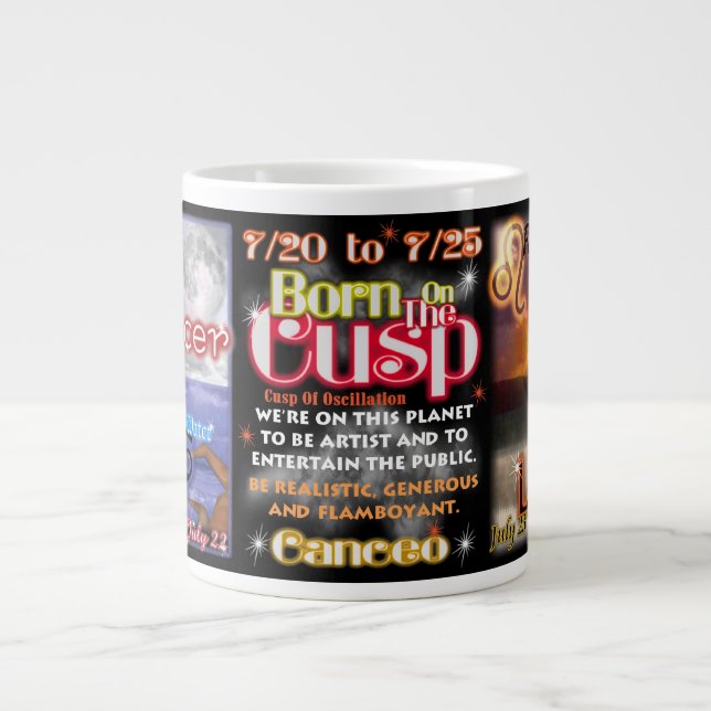 Cancer Leo zodiac cusp Jumbo Mug 7/20 to 7/25 (Front)