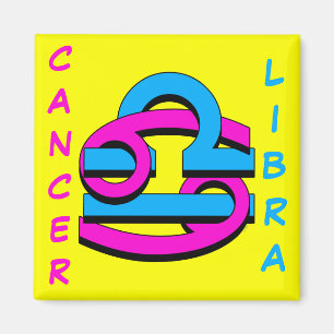 Cancer & Libra PkBl Magnet