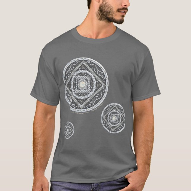 Cancer Mandala Men's Dark Shirt (Front)