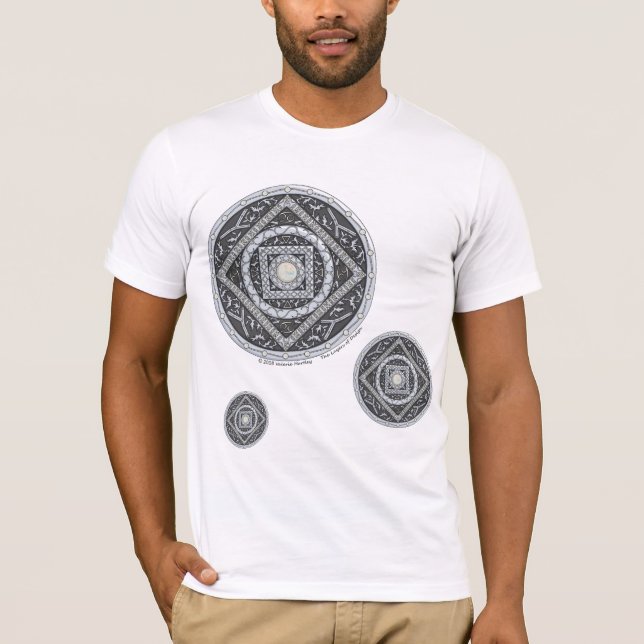 Cancer Mandala Men's Light Shirt (Front)