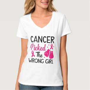 Cancer Messed w/the Wrong Girl T-Shirt