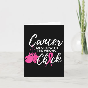 Cancer Messed With The Wrong Chick Awareness Fight Card