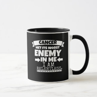 Cancer Met Its Worst Enemy Mug