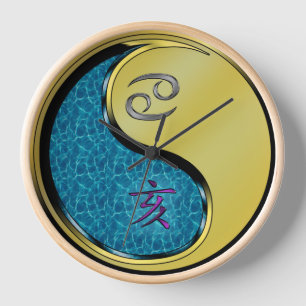 Cancer & Metal Boar Clock