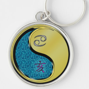 Cancer & Metal Boar Key Ring