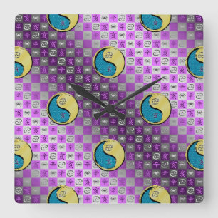 Cancer & Metal Boar Square Wall Clock