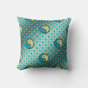 Cancer & Metal Dog Throw Pillow