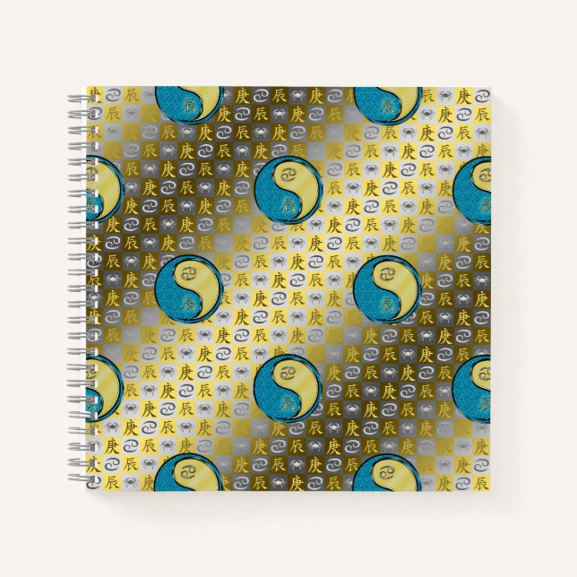 Cancer & Metal Dragon Notebook (Front)