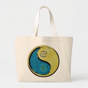 Cancer & Metal Goat Large Tote Bag