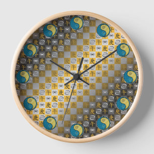 Cancer & Metal Horse Clock