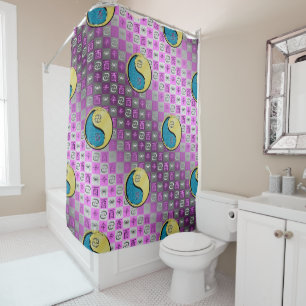 Cancer & Metal Rooster Shower Curtain