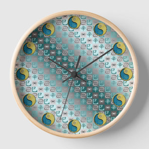 Cancer & Metal Snake Clock