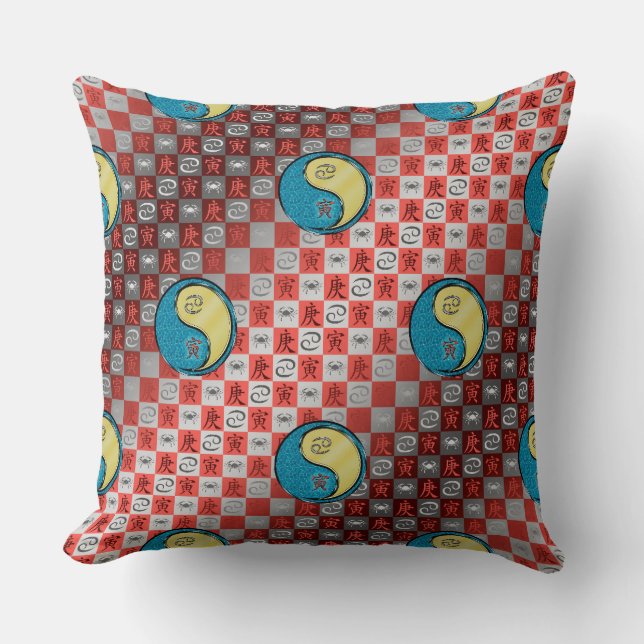 Cancer & Metal Tiger Cushion (Front)