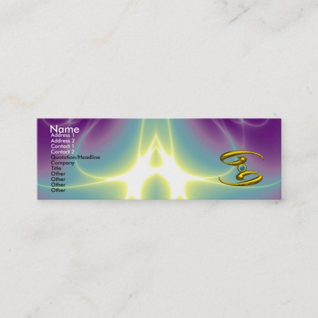 CANCER MINI BUSINESS CARD (Front)