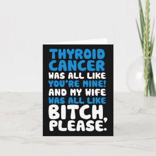 Cancer My Wife Support Quote Fun Card