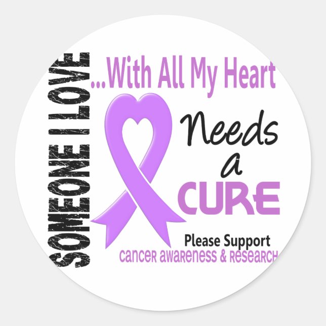 Cancer Needs A Cure 3 Classic Round Sticker (Front)