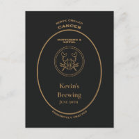 Cancer Nurturing Loyal Personal Apothecary Label