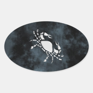 Cancer Oval Sticker