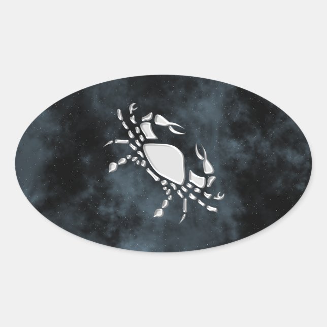 Cancer Oval Sticker (Front)