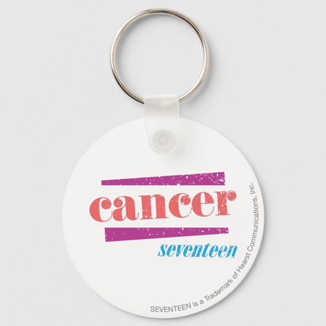 Cancer Pink Key Ring (Front)
