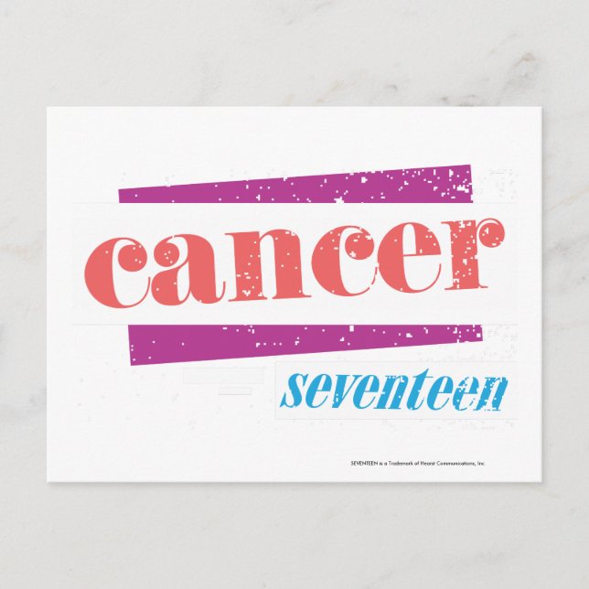 Cancer Pink Postcard (Front)