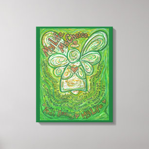 Cancer Poem Angel Painting Wrapped Canvas Art