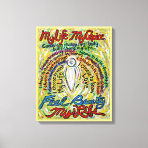 Cancer Poem Angel Painting Wrapped Canvas Art