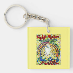 Cancer Poem White Guardian Angel Pendant Keychains