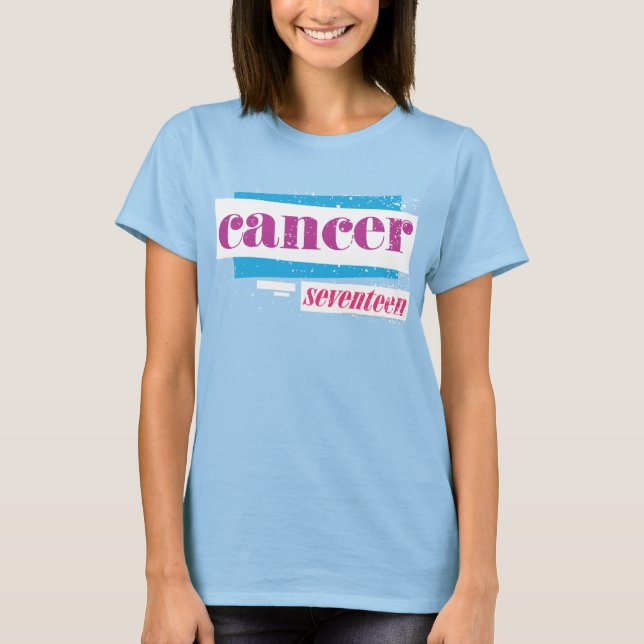Cancer Purple T-Shirt (Front)