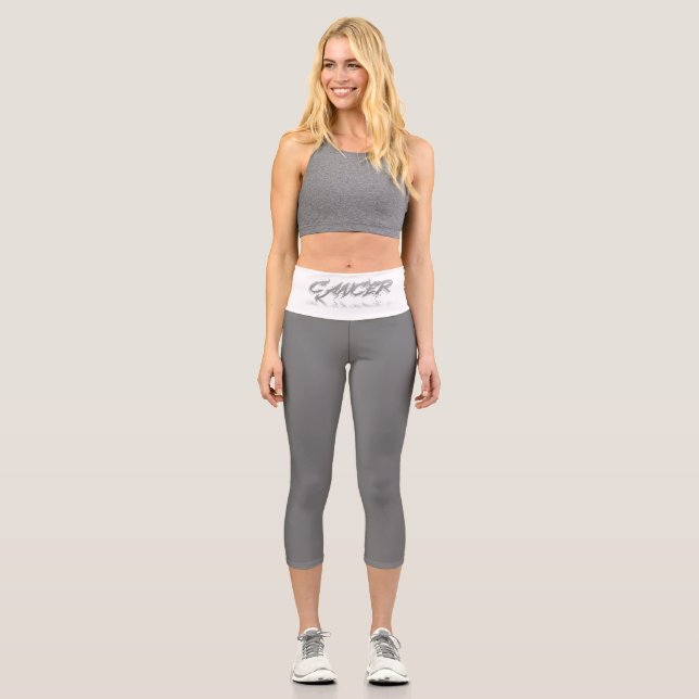 Cancer Reflection Capri Leggings (Front)