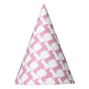 Cancer-Ribbon-Doxie Party Hat