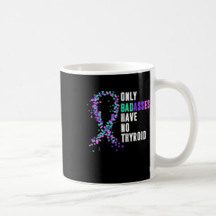 Cancer Ribbon Thyroidectomy Removal Surgery Bades Coffee Mug